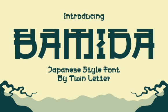 Bamida Faux Japanese Display Font for Web Designers
