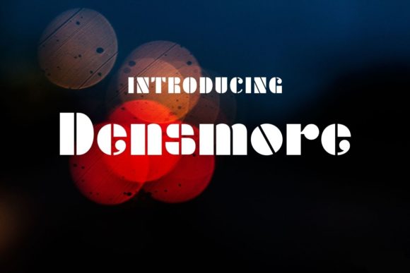 Densmore: An Art Deco Display Font for Small Business Branding