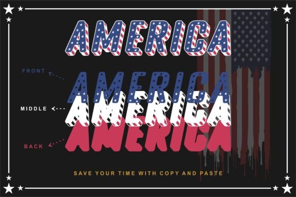 Freedom USA: The Patriotic Display Font for Editors