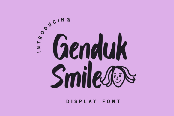 Genduk Smile: A Display Font Designed for Digital Expression
