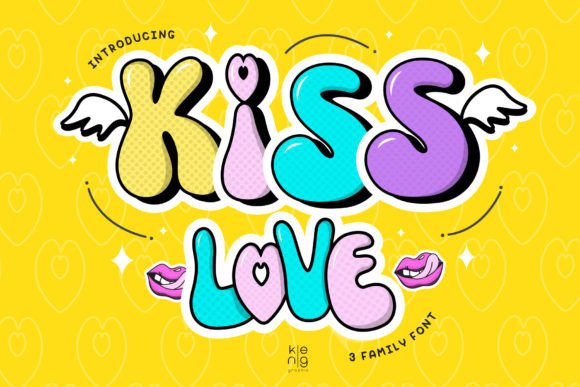 Kiss Love Font Brings Retro Punch to Editorial Layouts