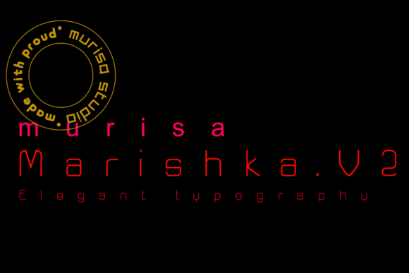 Marishka: A Modern Display Font for Digital Designers