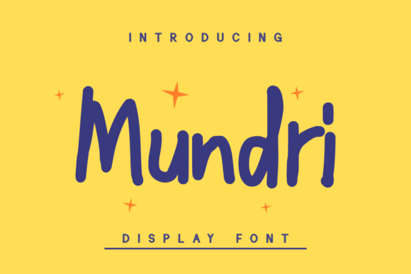 Mundri: A Playful Display Font That Makes Handmade Products Smile