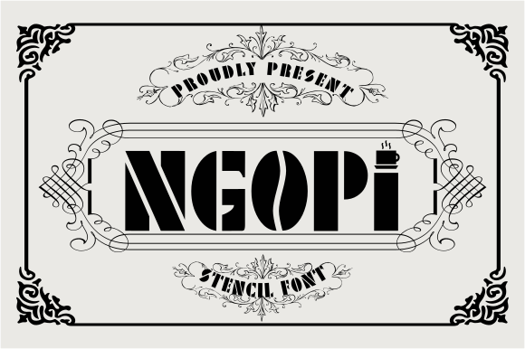 Ngopi: A Craft Font That Personalizes Every Project