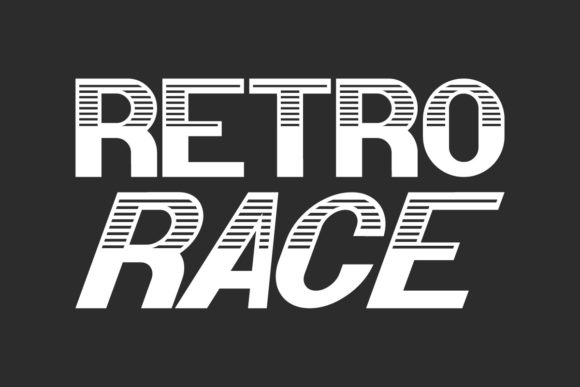 Retro Race Font: Bold Display Typeface for Marketing