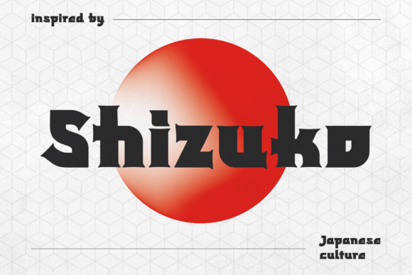 Shizuko: A Display Typeface for Bold Marketing Visuals