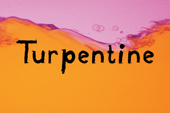 Using Turpentine as a Display Font in Real Branding Work