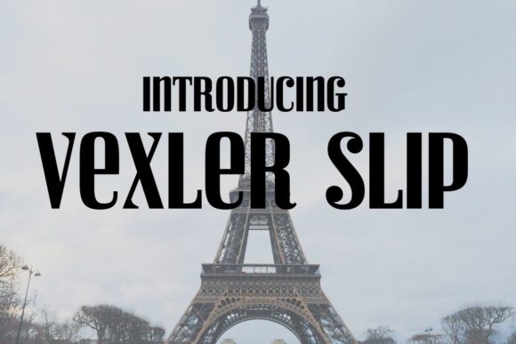 Vexler Slip: A Bold French-Inspired Font for Digital Designs
