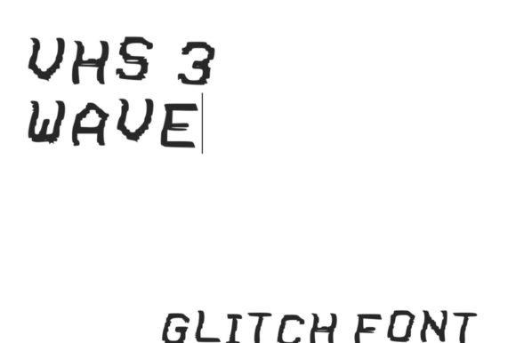 VHS Glitch 3 Wave Font for Web Design Projects